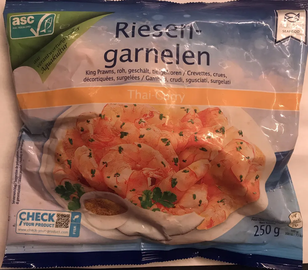 Riesengarnelen Thai Curry