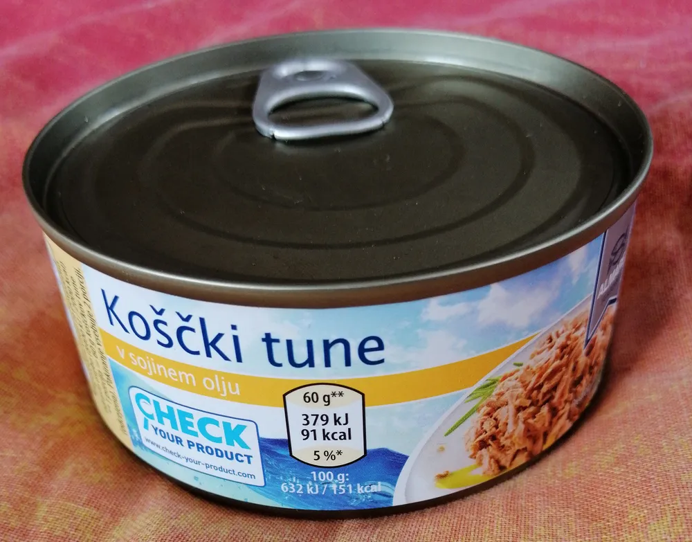 Koščki TUNE v sojinem olju