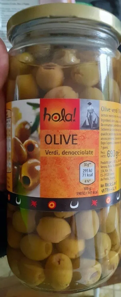 Olive verdi, denocciolate