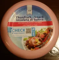 Thunfisch Snack mit Kidneybohnen und Mais