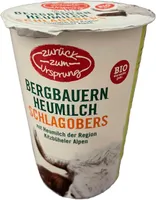 Bergbauern Heumilch Schlagobers