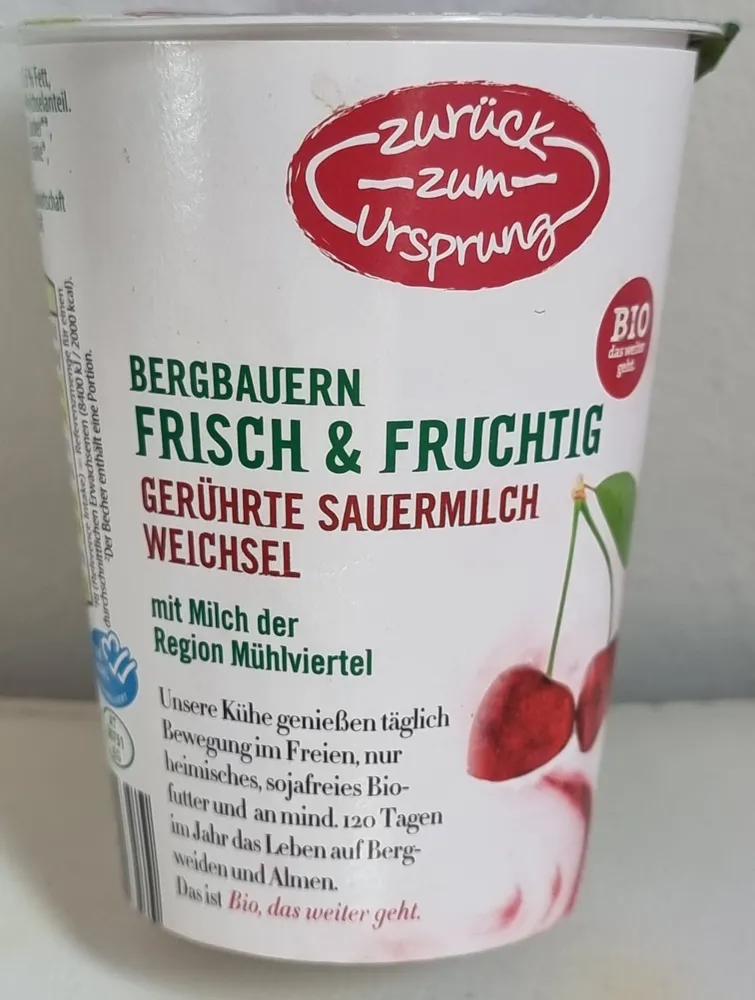Gerührte Sauermilch Weichsel