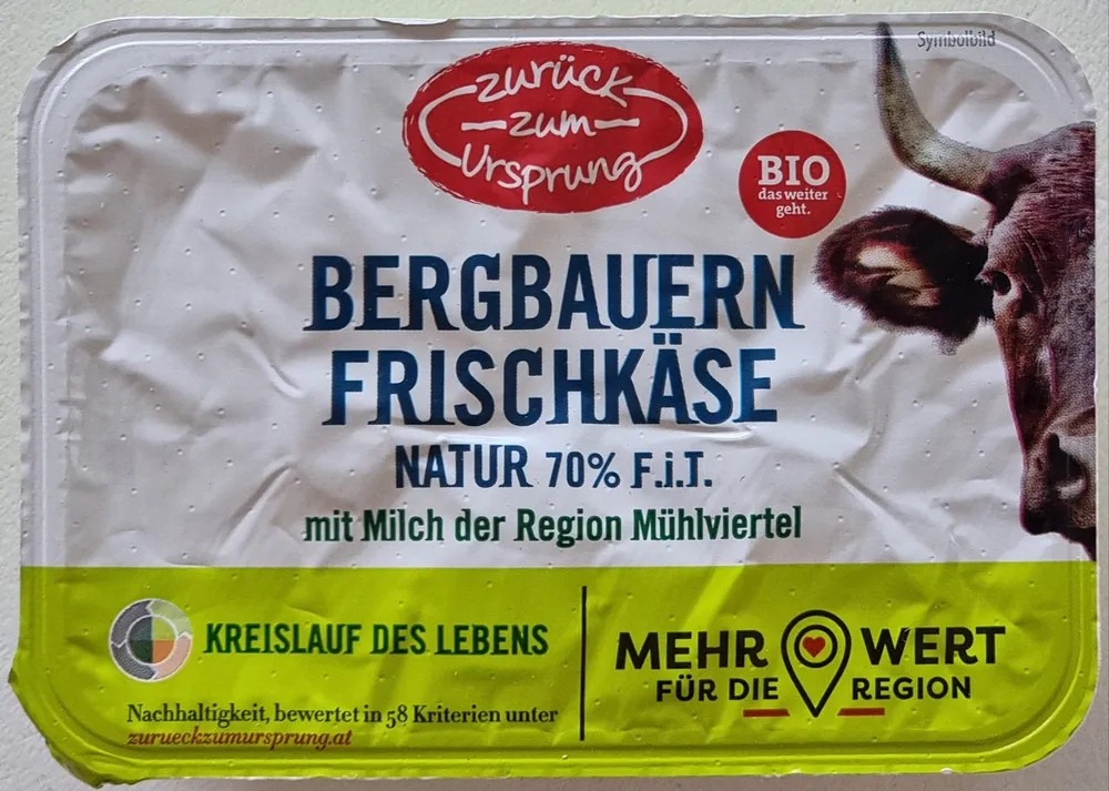 Bergbauern Fischköse Natur 70% F.i.T.