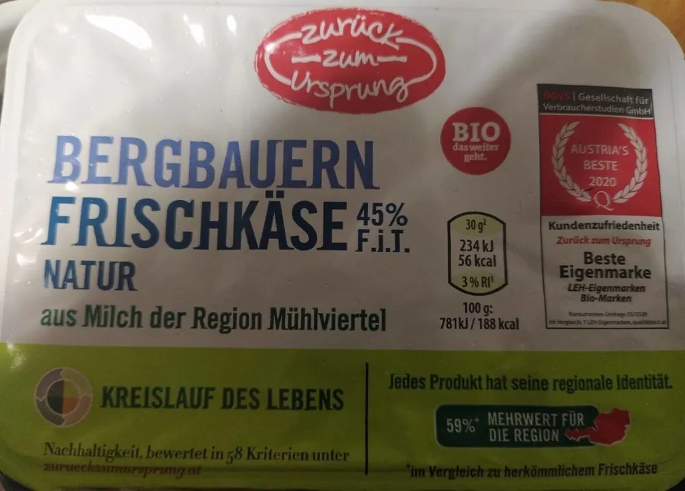 Bergbauern Frischkäse