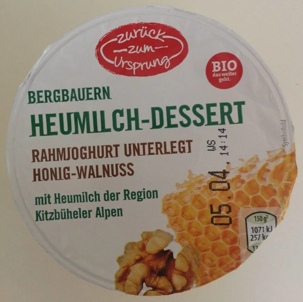 Bergbauern Heumilch-Dessert