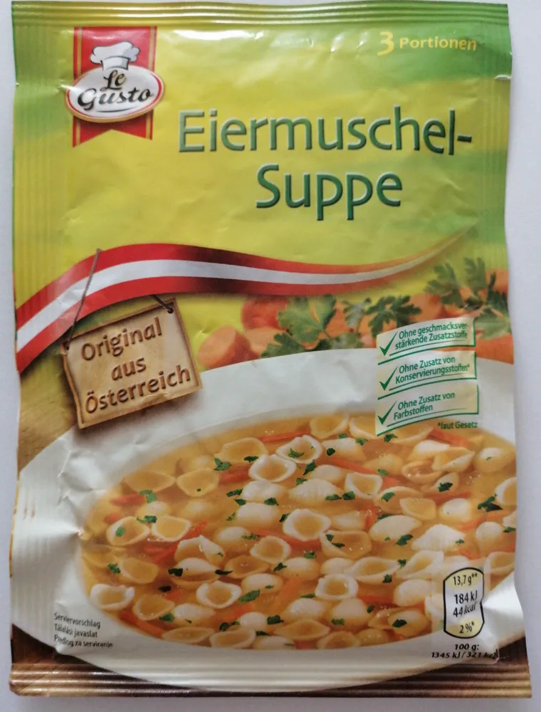 Eiermuschel-Suppe