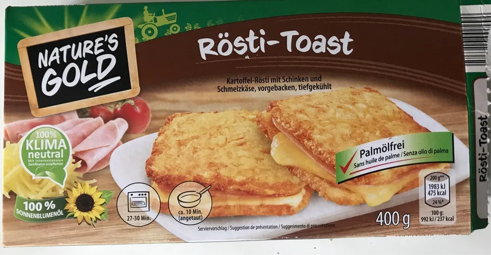 Rösti-toast au jambon