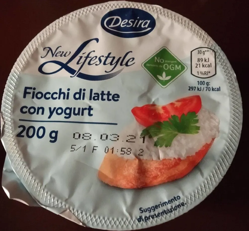 Fiocchi di latte con yogurt