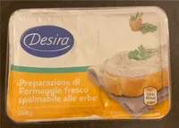 Preparazione di formaggio fresco spalmabile alle erbe