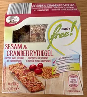 Sesam & cranberryriegel