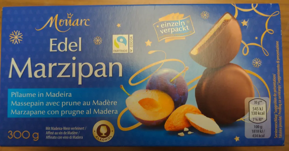 edelmarzipan pflaume in madeira