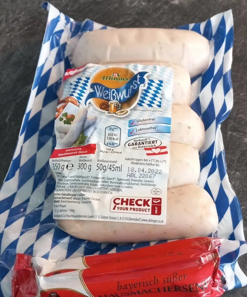 Weißwurst mit Weißwurst-Senf