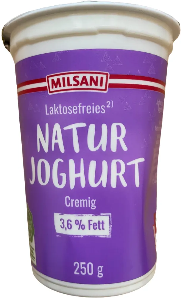 Laktosefreies Naturjoghurt