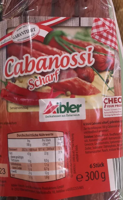 Cabanossi scharf