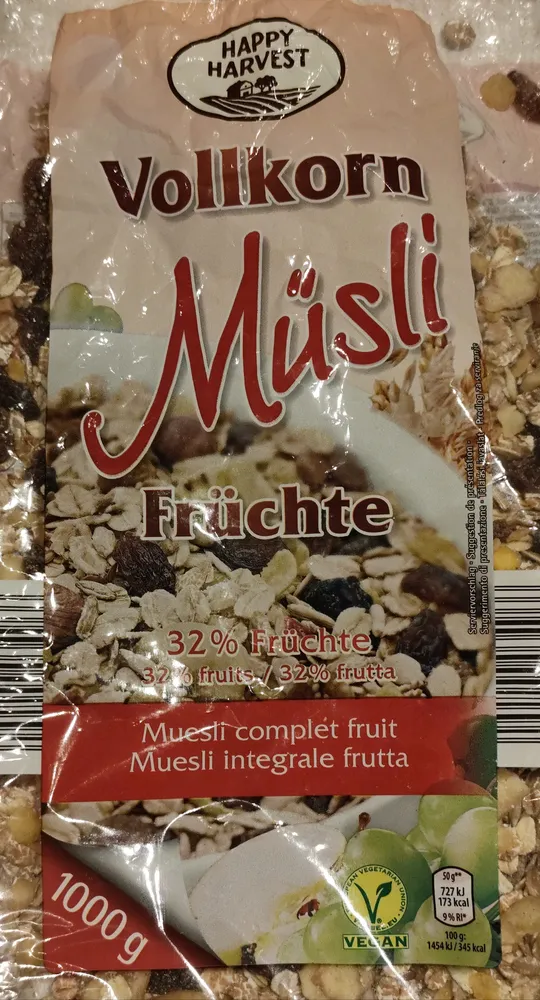 Müzli, gyümölcsös