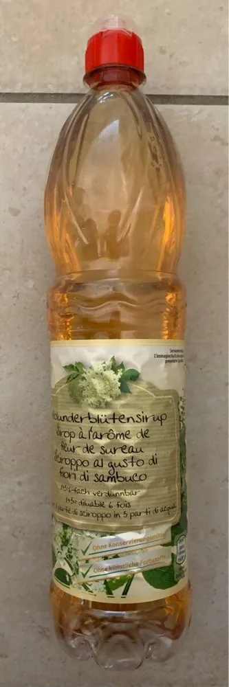 Sirop à l'arome de fleur de sureau