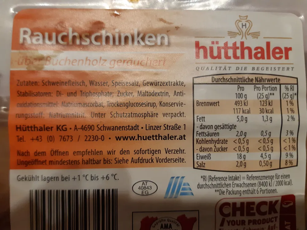 Rauchschinken