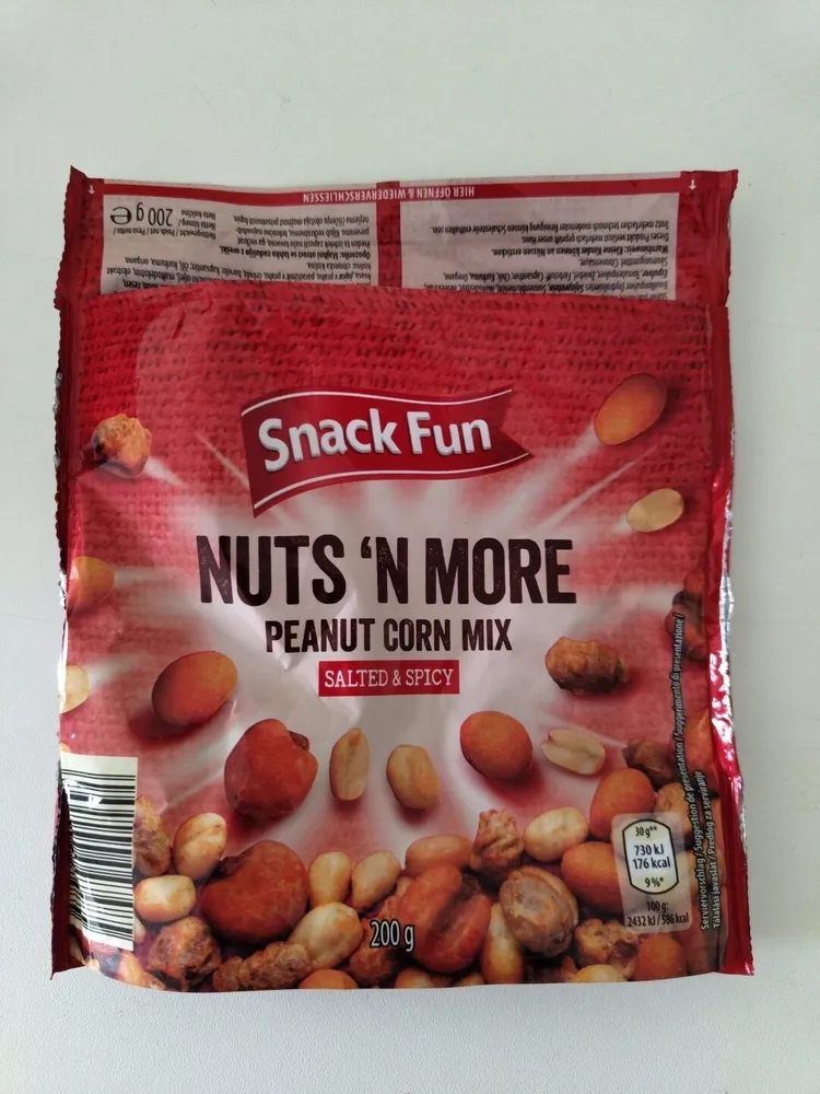 NUTS 'N MORE PEANUT CORN MIX