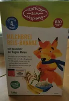 Brei Milch-Reis-Banane