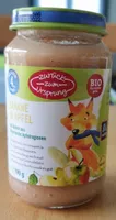 Muß Banane in Apfel