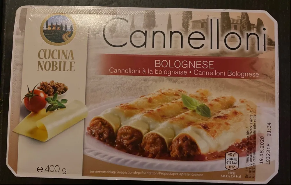 Cannelloni Bolognese