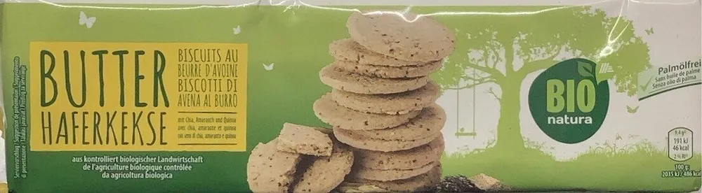 Butter Haferkekse mit Chia, Amaranth und Quinoa