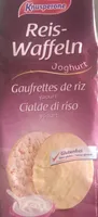 Gaufrettes de riz yaourt