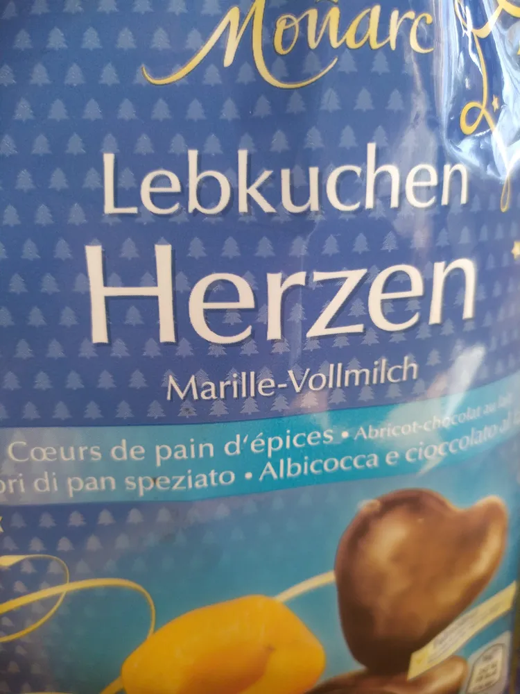 Lebkuchen Herzen Marille-Vollmilch