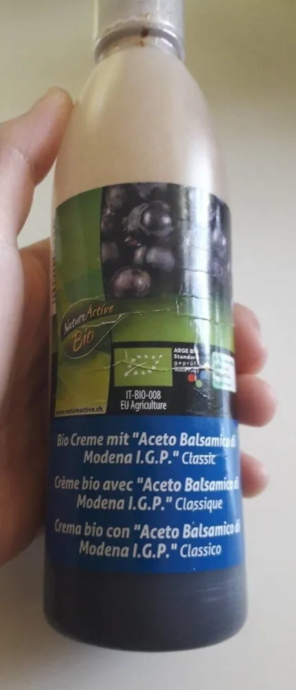 Crème bio avec "Aceto Balsamico di Modena I.G.P." Classic