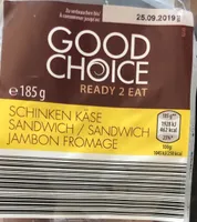 Sandwich jambon fromage