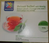 Boisson chaude à la sauge avec miel