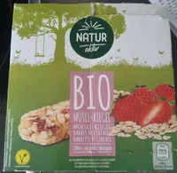 Barres de céréales aux fraises