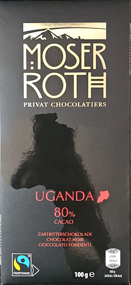 Chocolat Noir  Uganda 80%