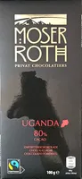 Chocolat Noir  Uganda 80%
