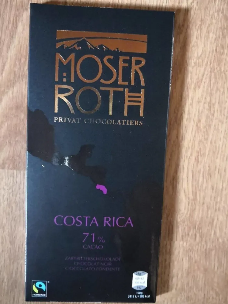 Chocolat noir 71% Costa Rica