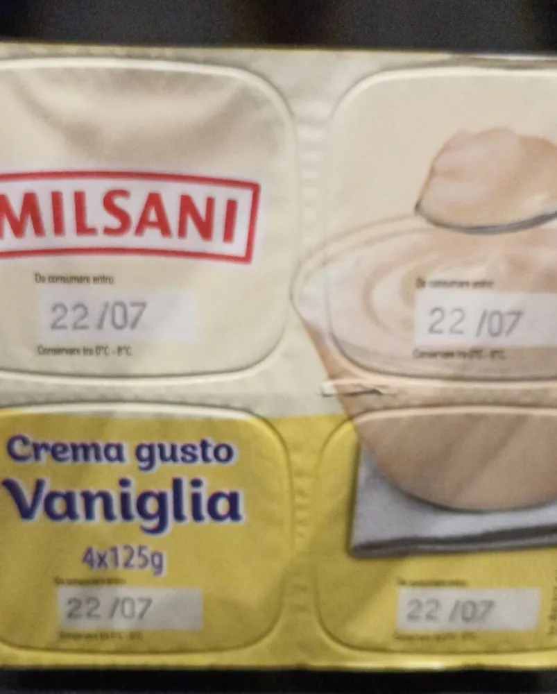 Crema gusto vaniglia