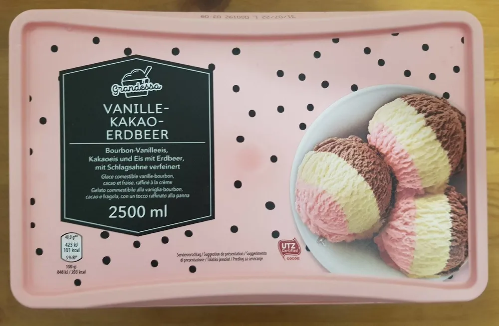 Vanille Kakao-Erdbeer