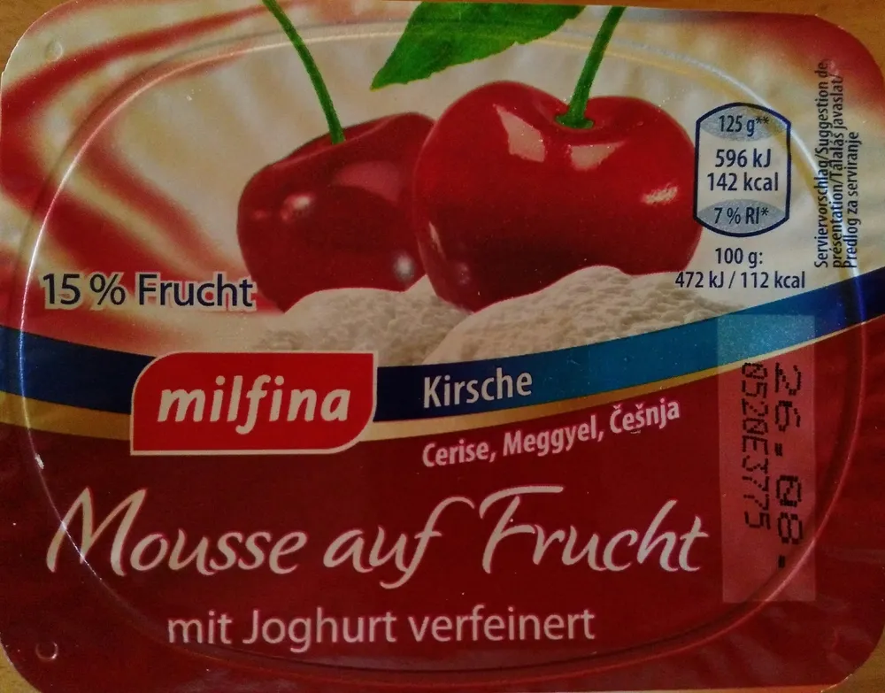 Mousse auf Frucht