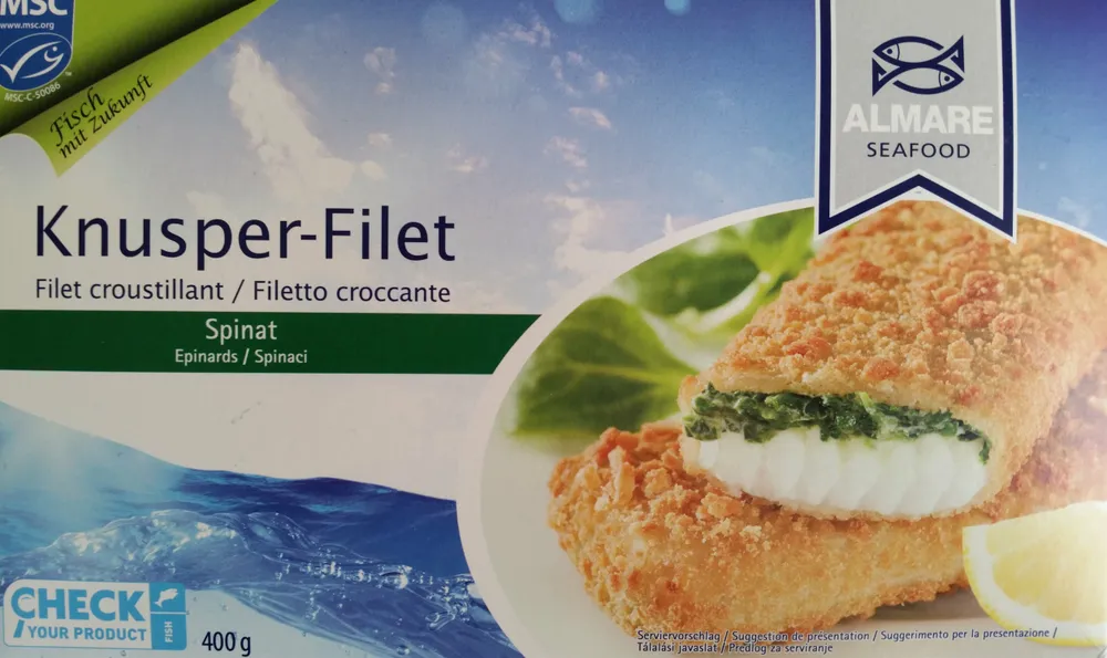 Filet croustillant aux epinards
