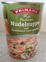 Nudelsuppe mit Rindfleisch und Gemüse