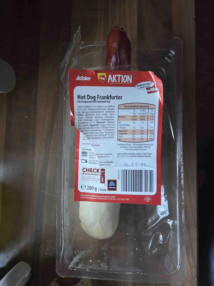 Hot Dog Frankfurter
