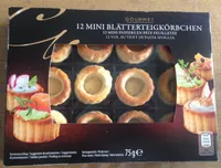 12 Mini-Paniers en pâte feuilletée