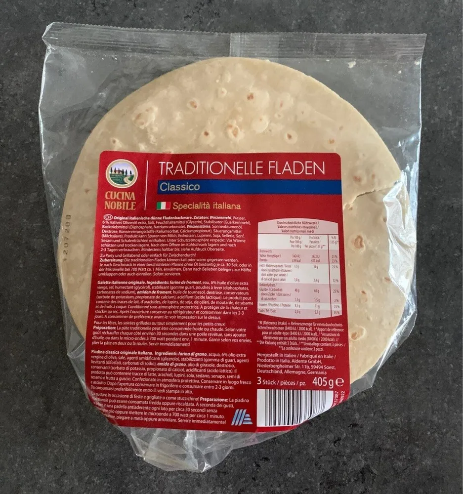 Traditionelle Fladen