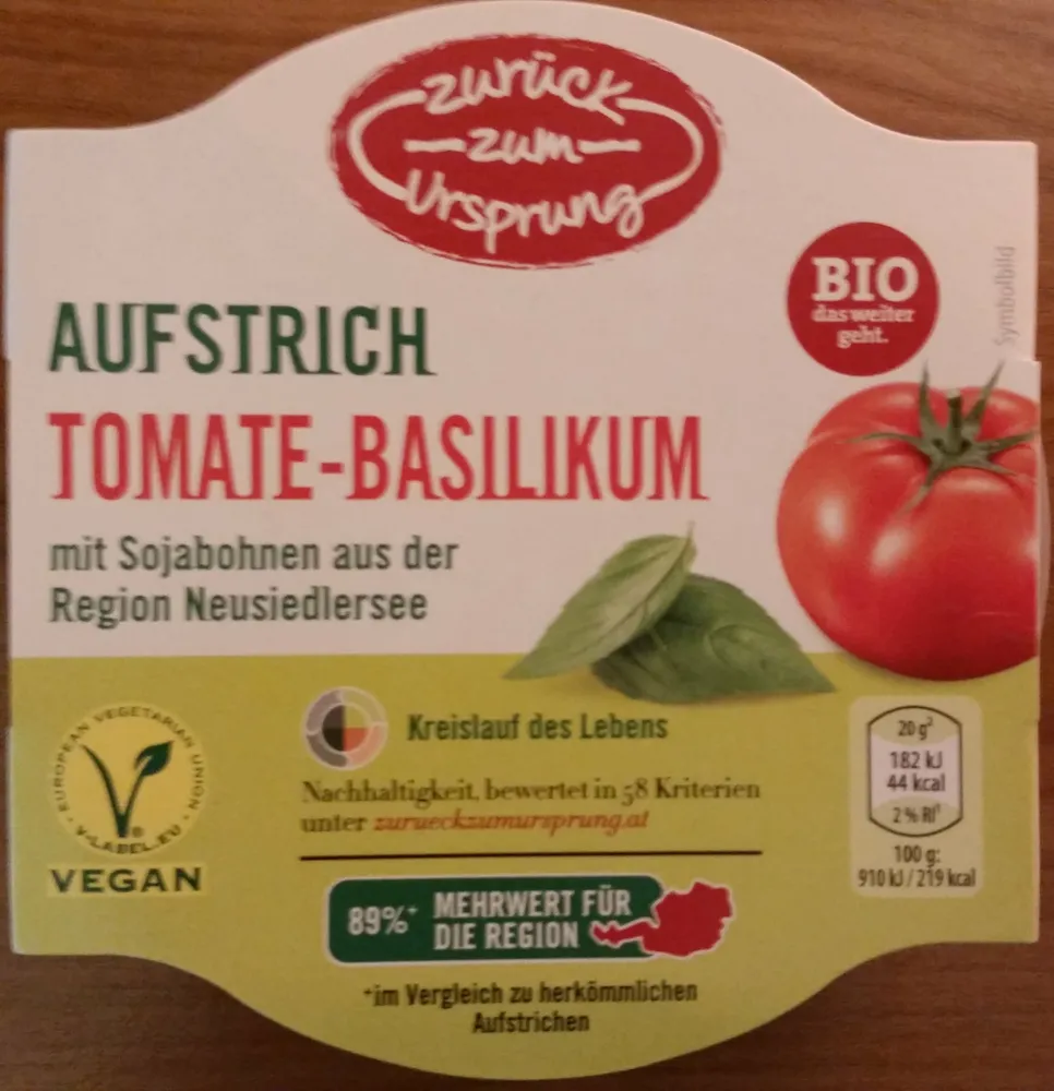 Aufstrich Tomate-Basilikum