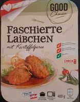 Faschierte Laibchen mit Kartoffelpüree