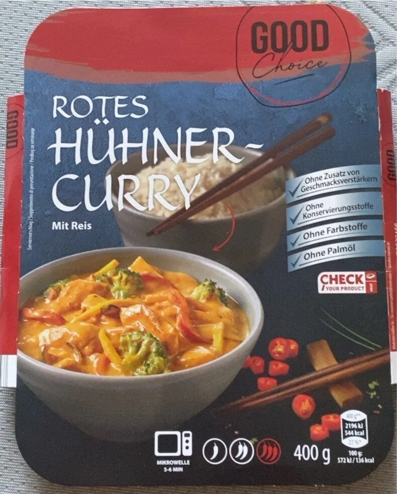 Rotes huhner curry