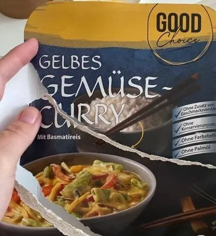 Gelbes Gemüse Curry Mit Reis