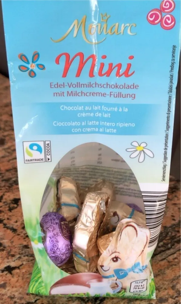 Chocolat au lait fourré a la creme de lait