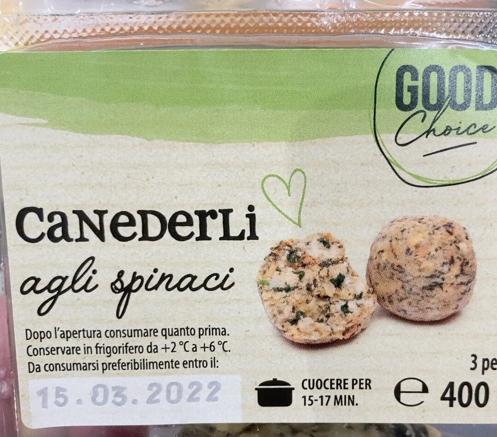 Canederli agli soinaci