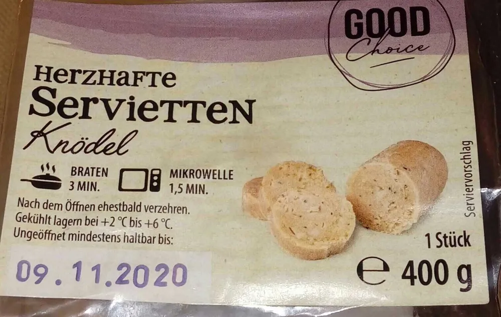 Herzhafte Servietten Knödwl